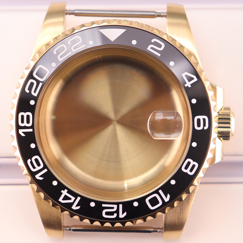 40mm Stainless Watch Case Sapphire Bezel Insert For Seiko NH34 NH35 NH36 ETA2824