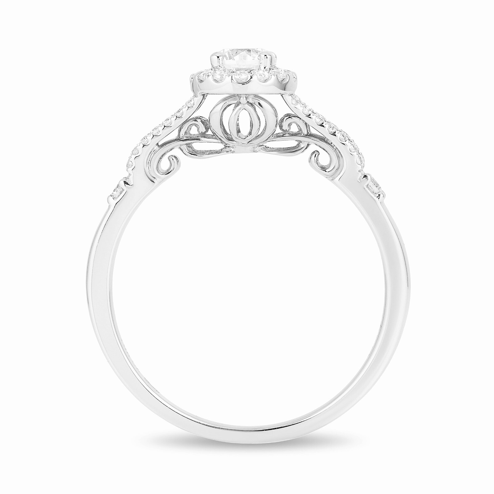 0.70Ct White Round Cut CZ Women’s Engagement Ring In Solid 925 Sterling Silver
