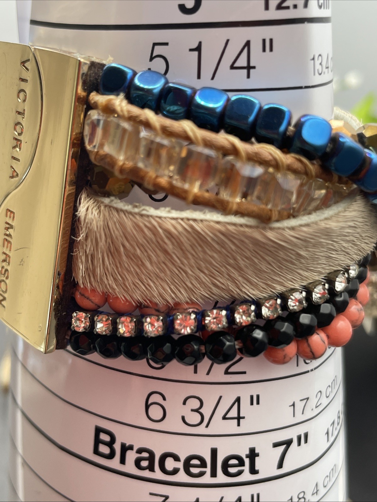Victoria Emerson Magnetic Closure Bracelet Stack Fits A Size 6.5 Wrist