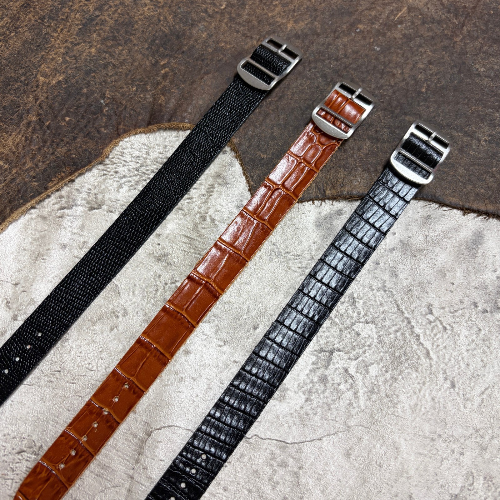 Size 14/16/18/20mm Handmade Vintage Leather Fixed Lug Watch Strap Band #138D