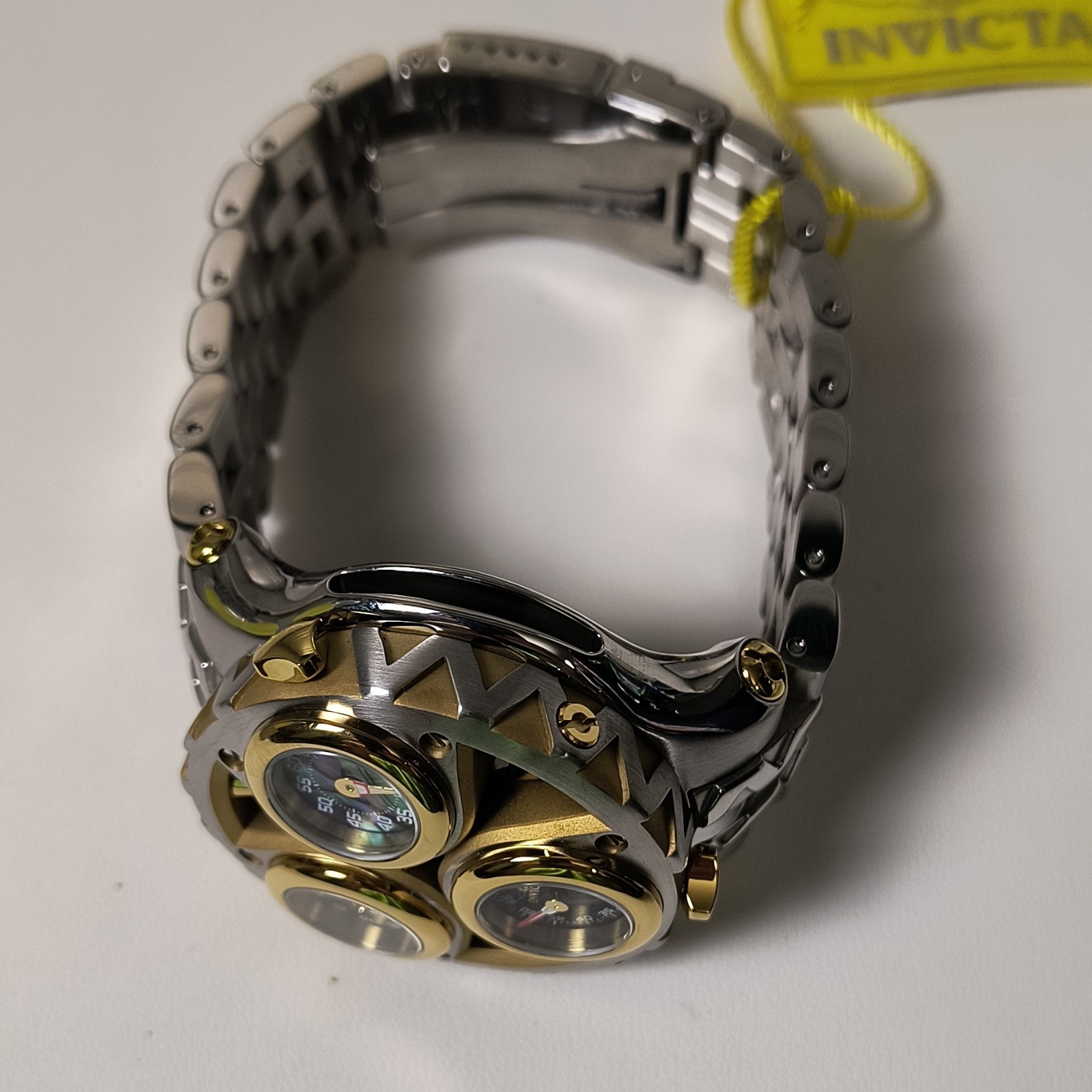 Invicta Cerberus With AbaloneDial SS Bracelet Silver/Gold 47 MM Model #44593