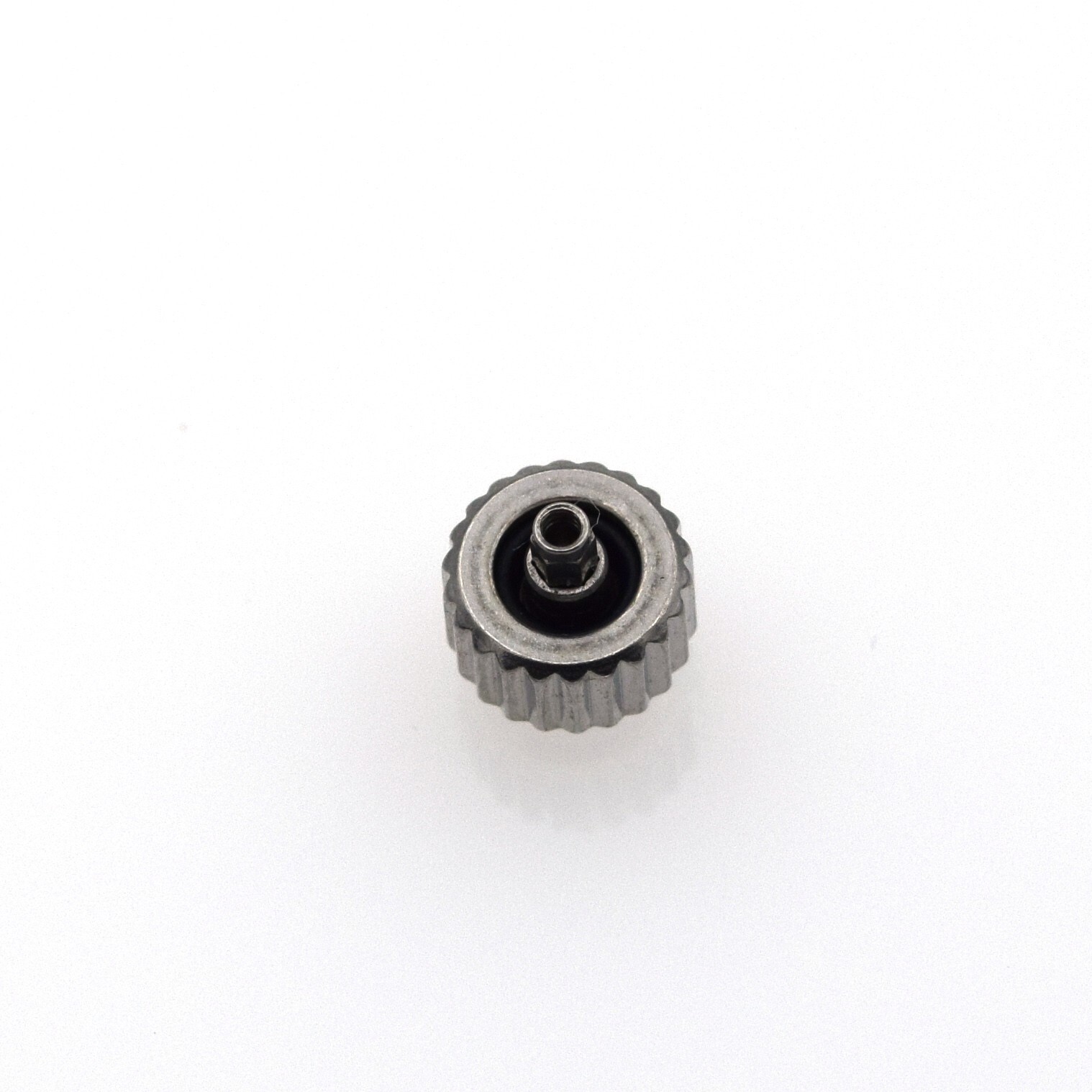 5.4 mm Diameter Silver Screw Down Watch Crown with Tube For Omega