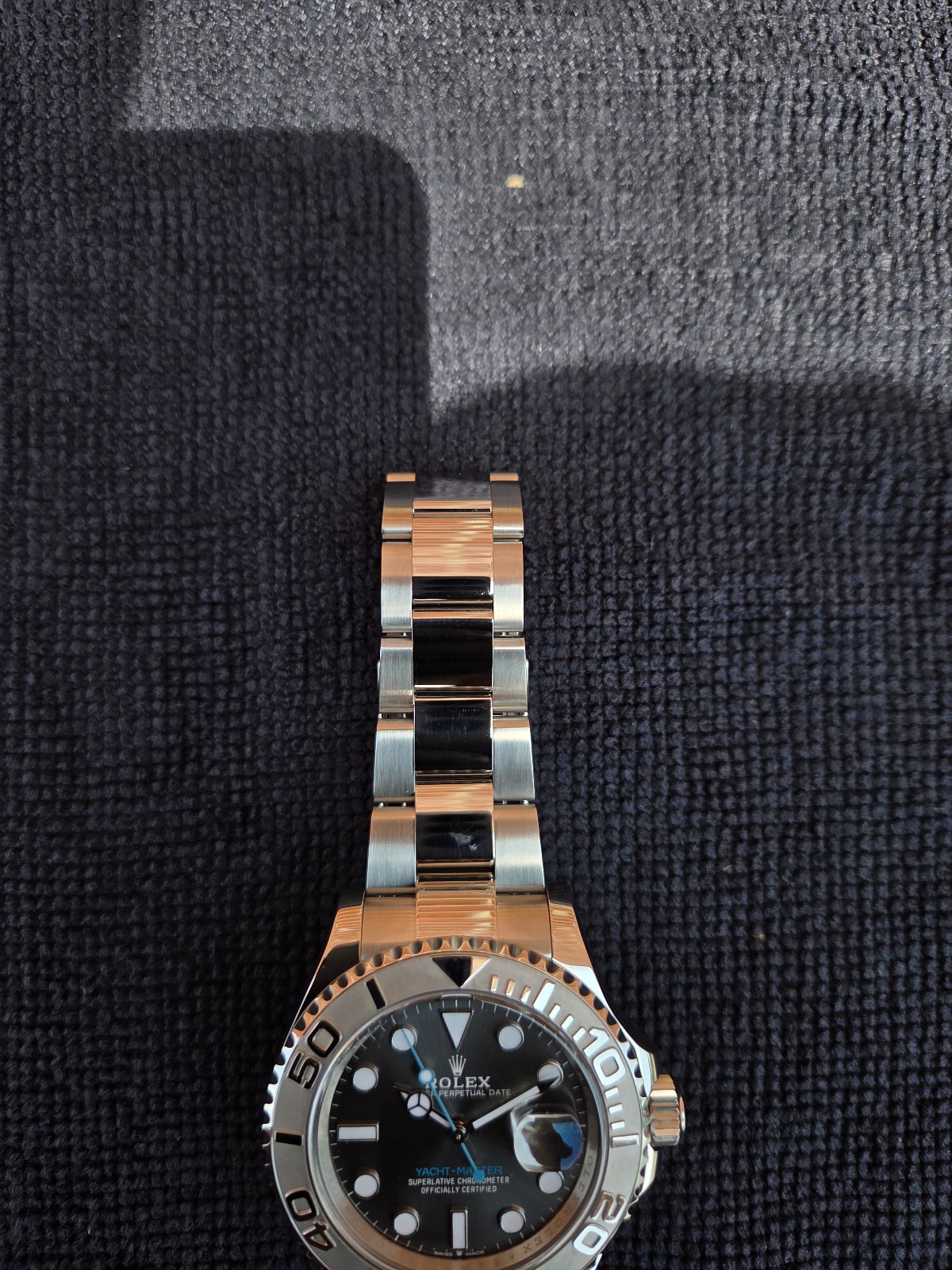 Rolex Yacht Master 126622 40mm Steel Platinum Rhodium Blue Watch Box