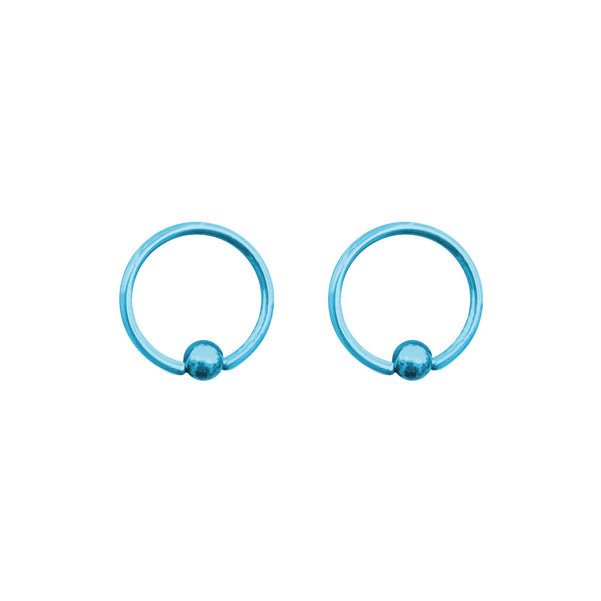 Captive Bead Ring surgical steel Pvd 14G Earrings Hoops Lip Belly Nipple 12PK