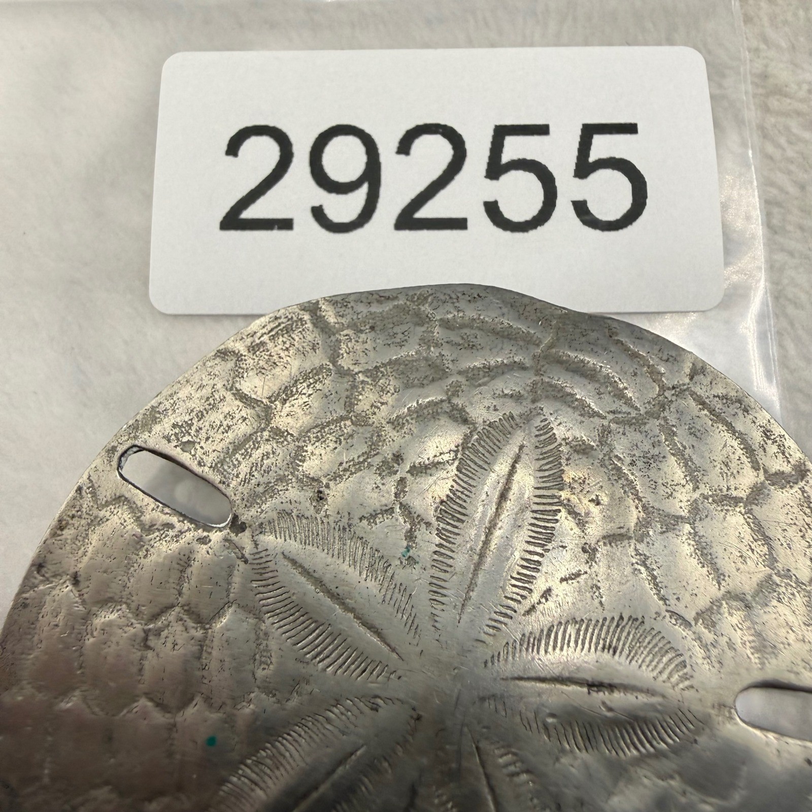 Vintage Reed & Barton Pendant Pewter Sand Dollar Coastal Nautical 3in