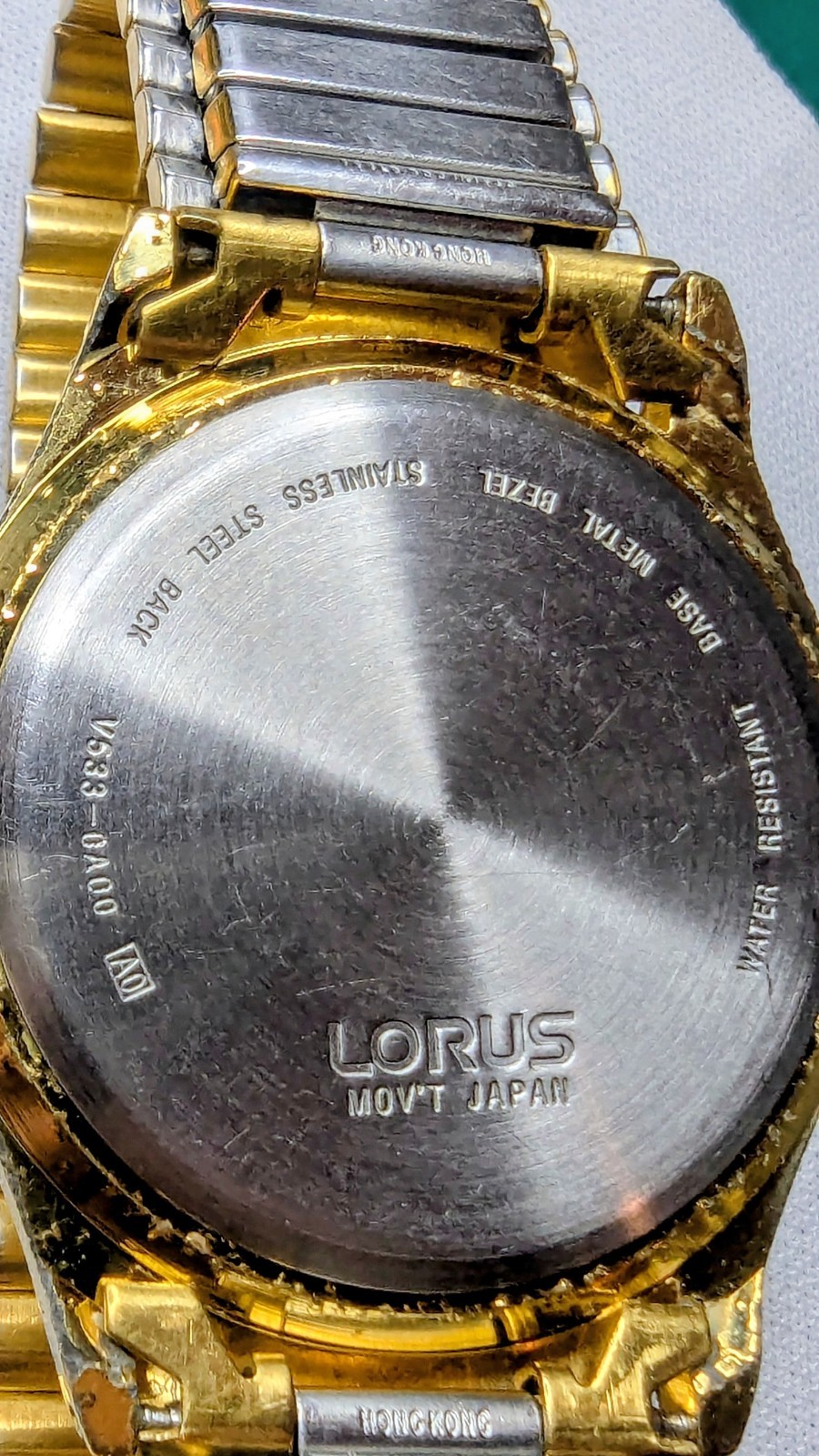 Nostalgic ’80s Lorus Gold Plate Dress. Original Stretch B’let, Runs/Looks Great.