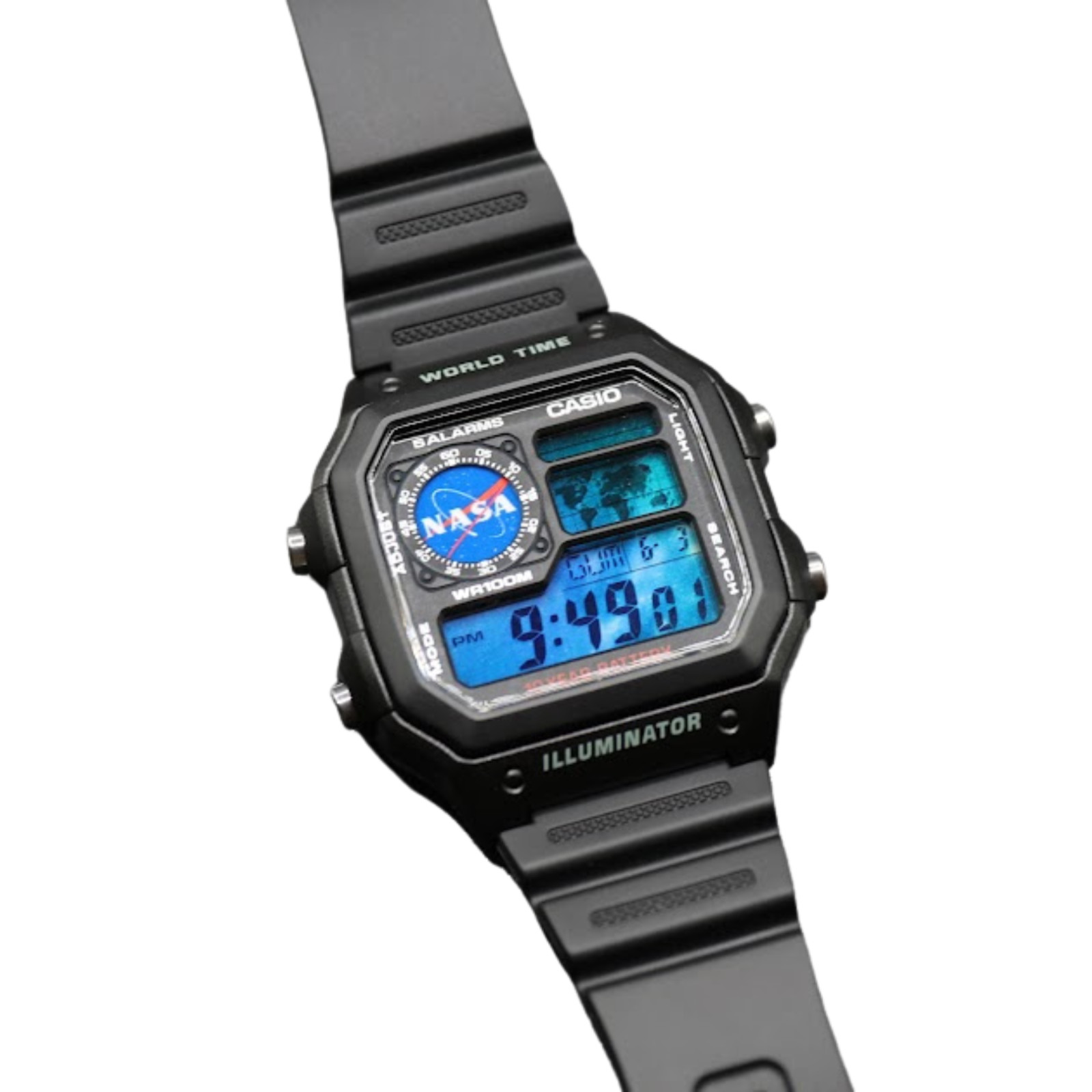 NASA Inspired | CASIO AE-1200WHD Royale | World Time Watch | Mod 🟦
