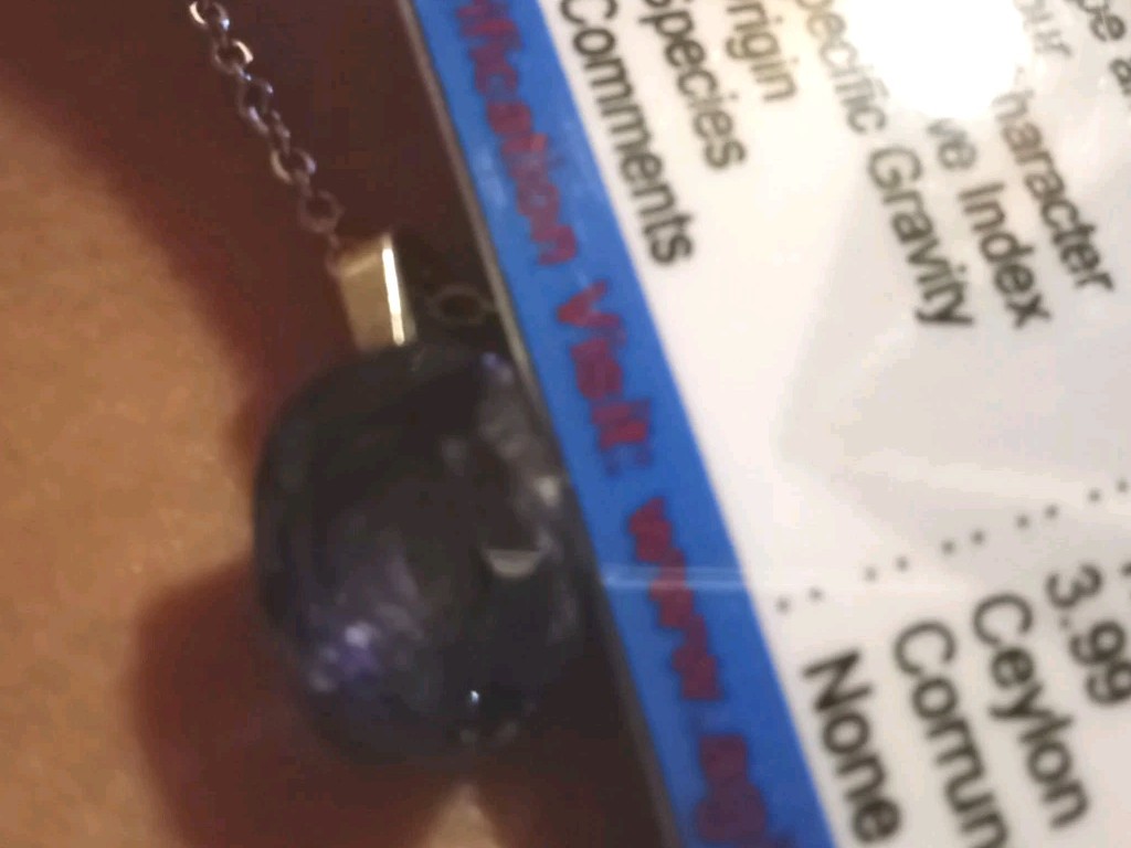 4.2ct. Blue Sapphire Necklace With Original Card