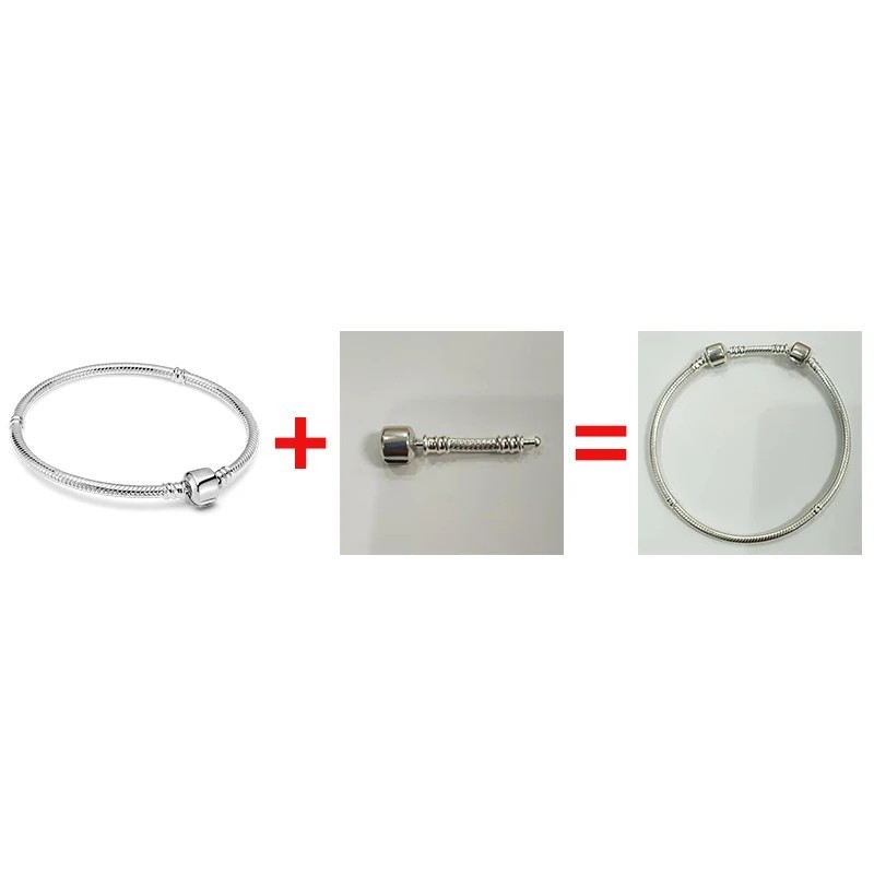 925 Sterling Silver Bracelet Extender Chain Charm Bead Connector