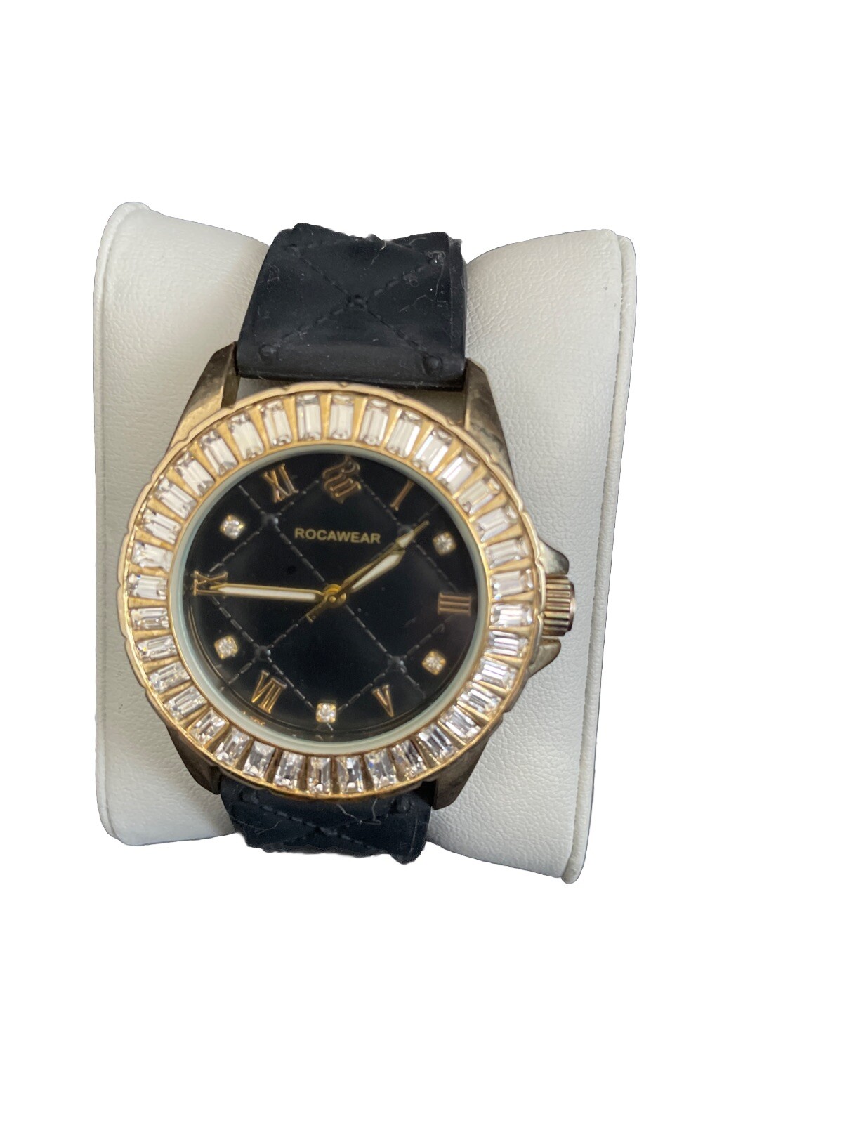 Women’s Rocawear Watch Crystal Accent Gel Band New battery Vintage
