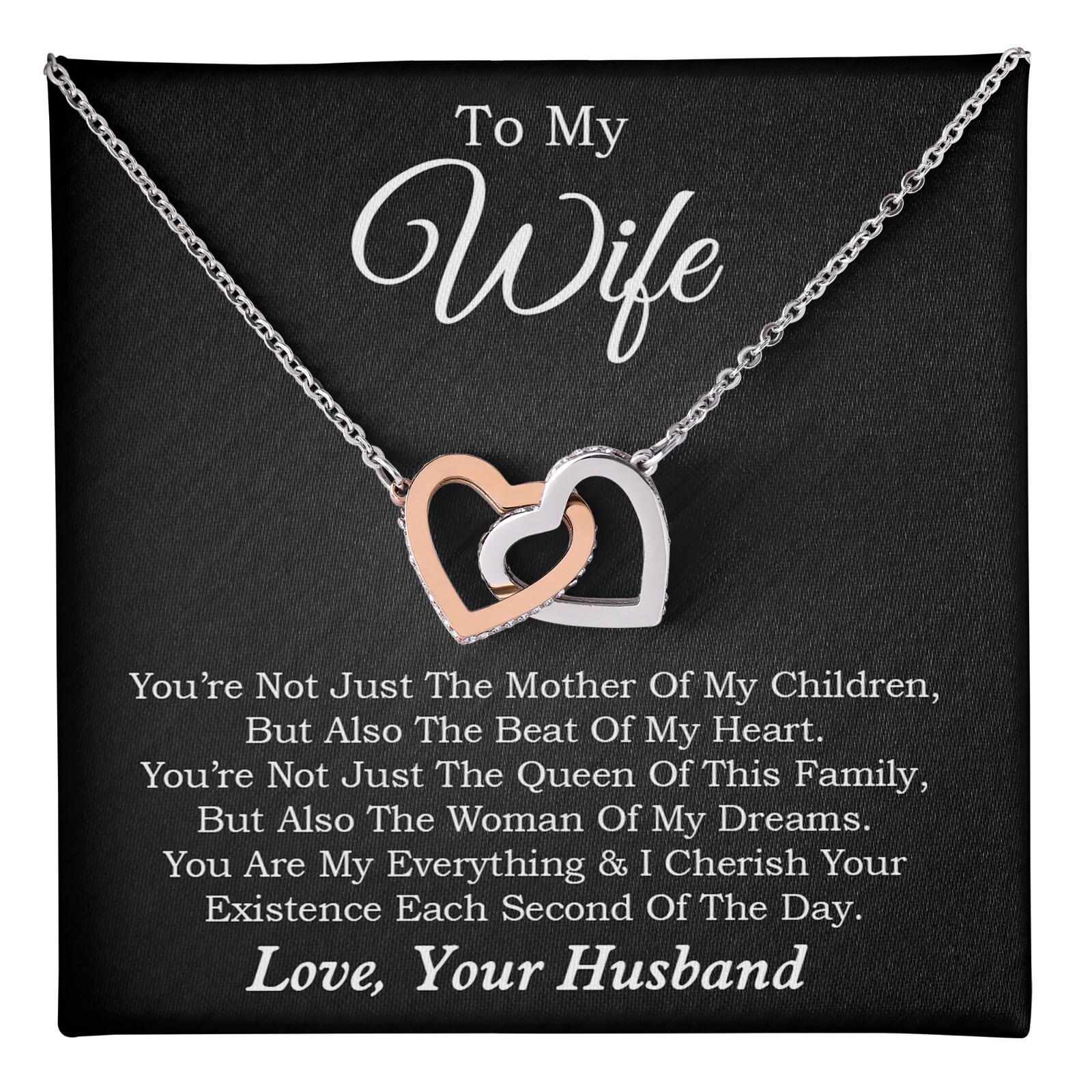 To My Wife Necklace, Mother’s Day Gift from Husband, Wife Birthday Gift
