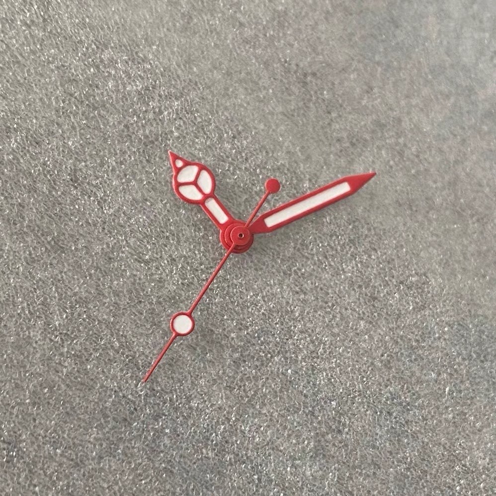 1 Set Luminous Watch Hand Red 7.75x12x12.5mm For NH35 NH36