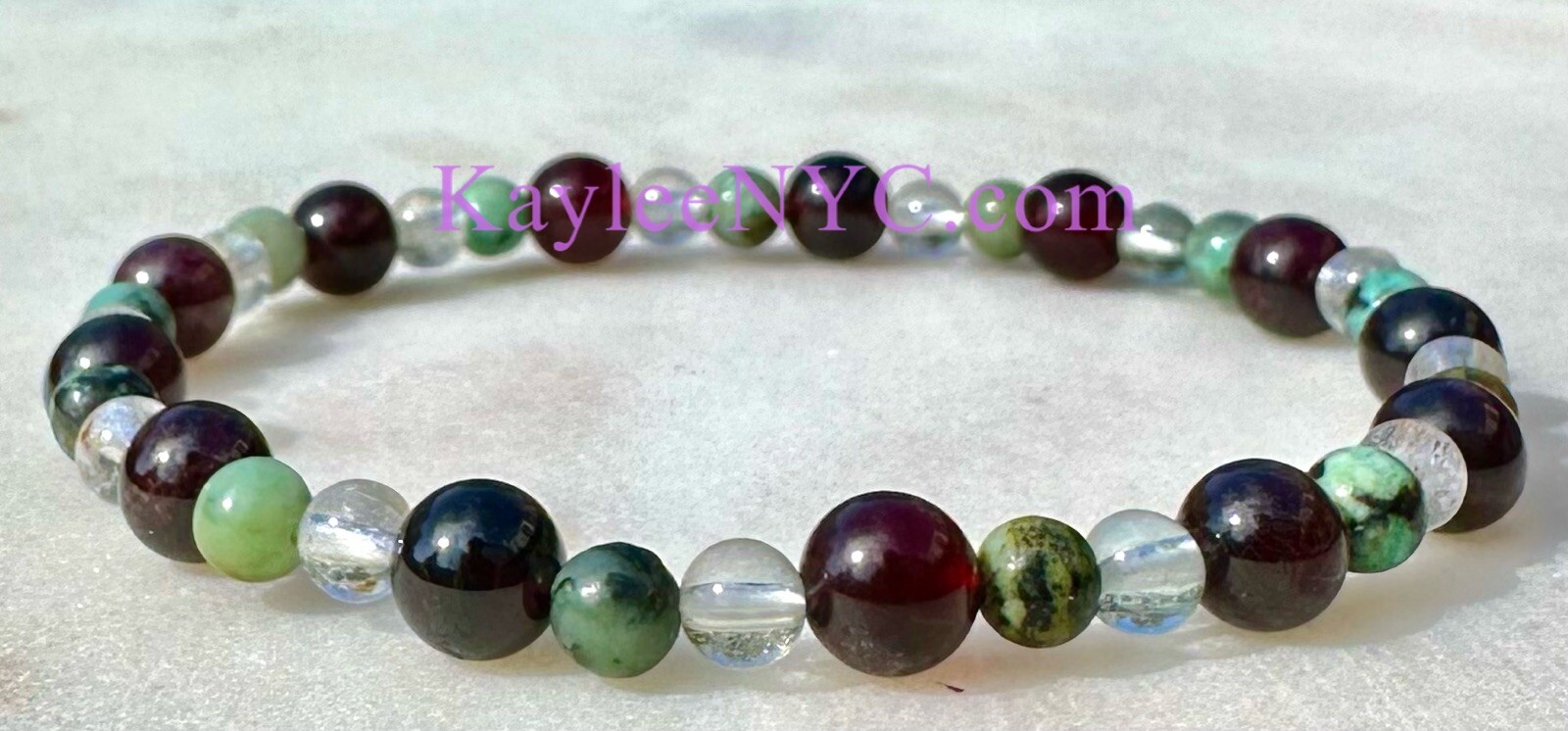 Wholesale Lot 6 Pcs Natural Crystal Capricorn Zodiac Stretch Bracelet Healing