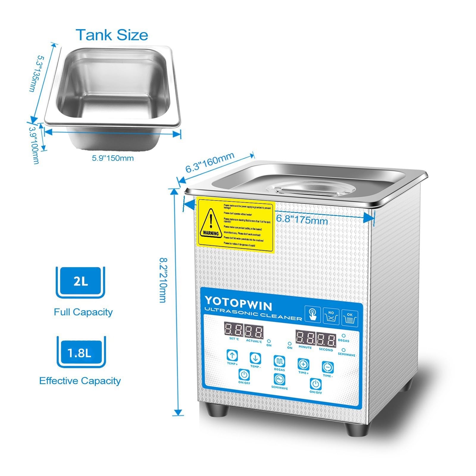 Jewelry Cleaner Ultrasonic Machine Professional Lab Ultrasonic Cleaner With D…