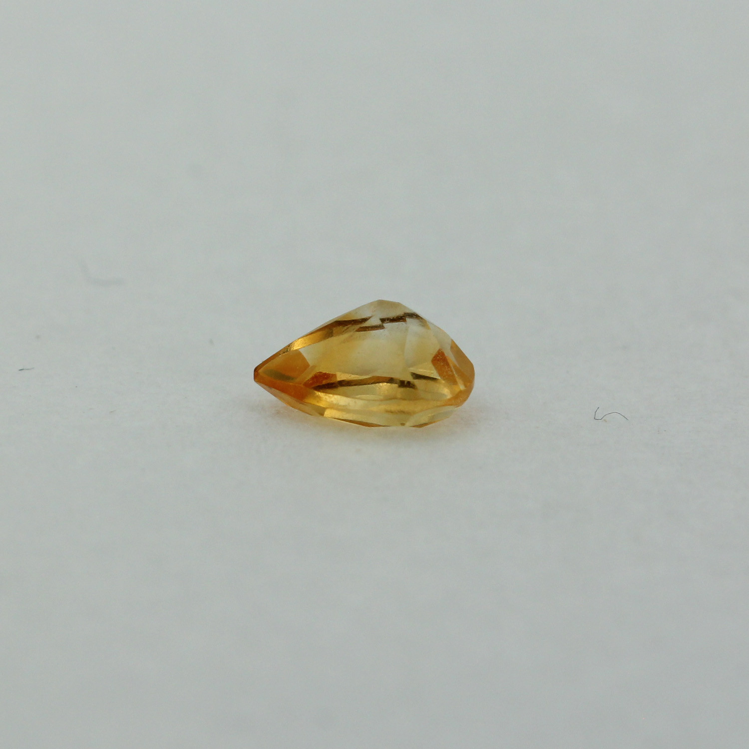Loose Pear Shape Cut Genuine Natural Citrine Stone Single Yellow Birthstone