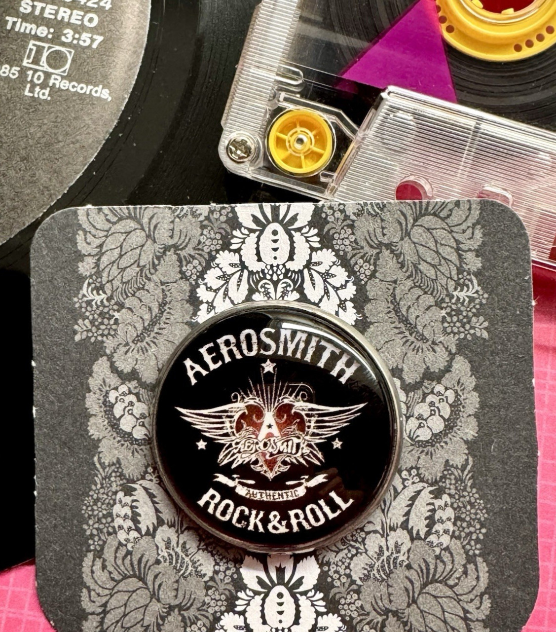 New Aerosmith Band Rock & Roll Music Retro 70s 80s 90s Style Pin – 1.25”