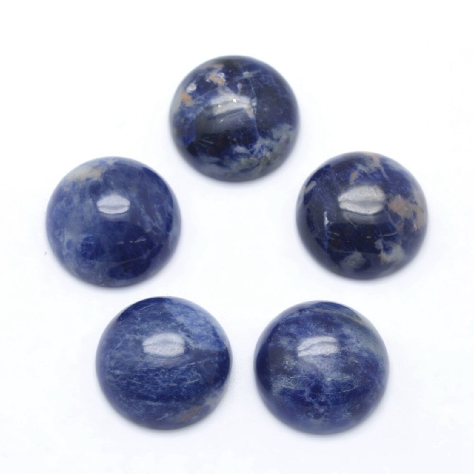 Sodalite Round Cabochon 5mm To 20mm Natural Loose Gemstone