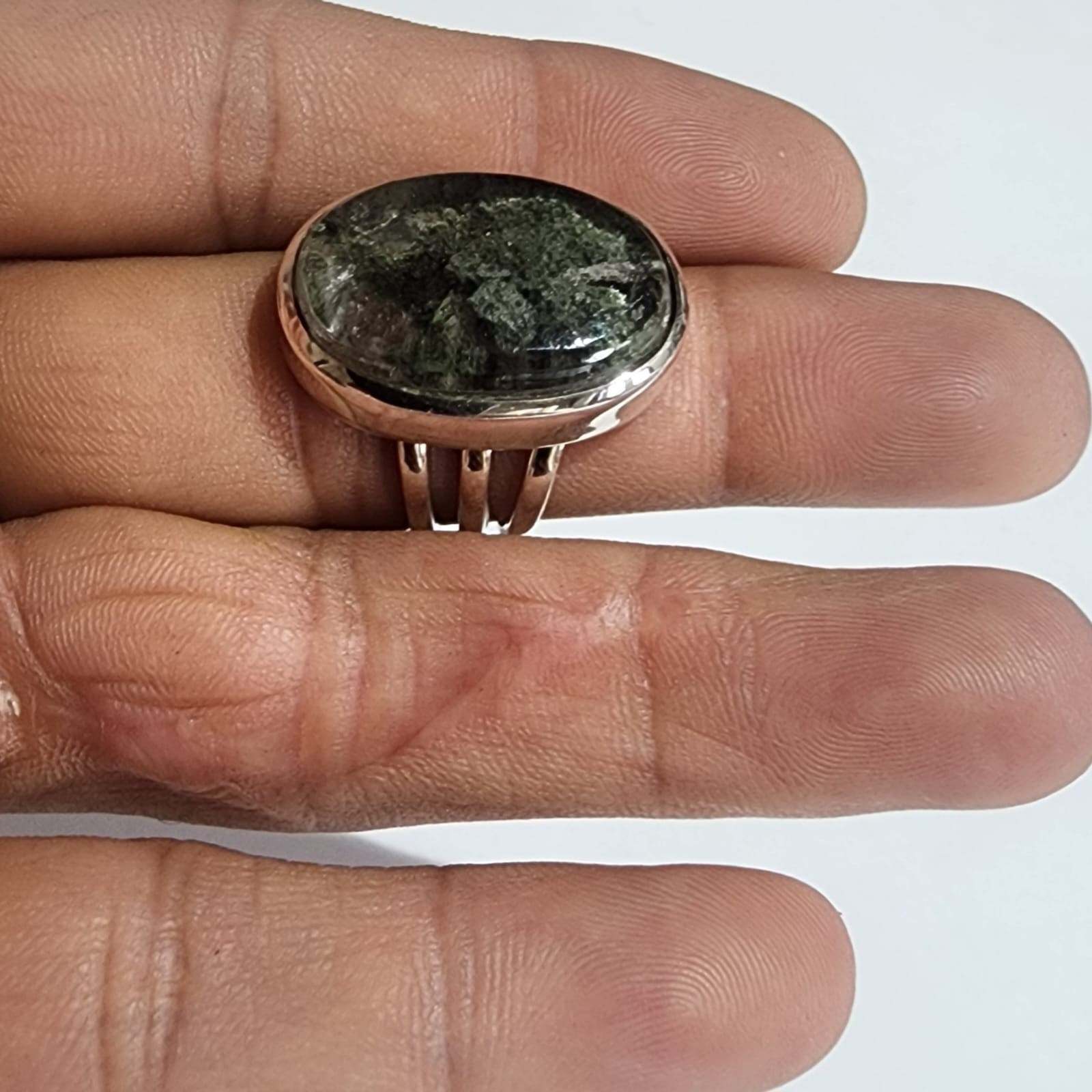 GARDEN QUARTZ NATURAL GEMSTONE 925 STERLING SILVER HANDMADE JEWELRY RING 3 TO 12