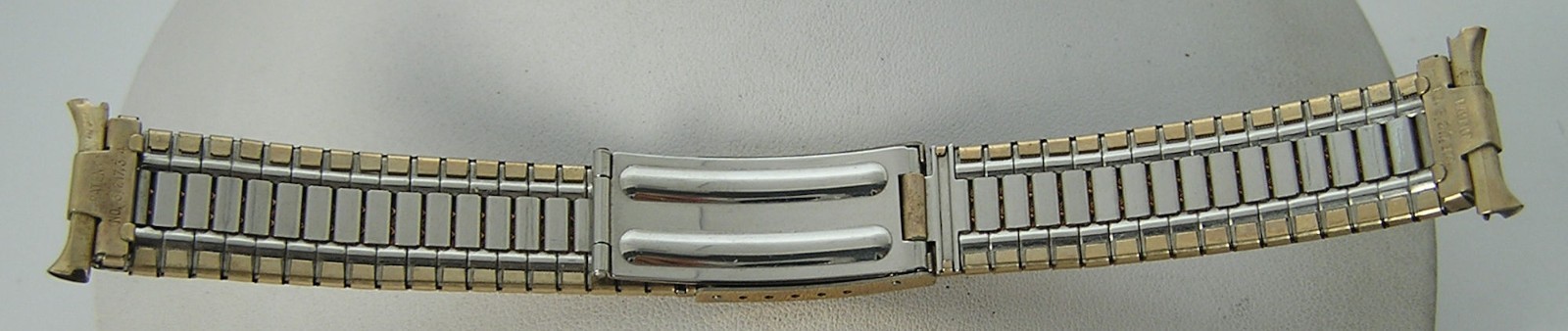 Vintage Baldwin 10K Gold Filled Watch Bracelet Band fold Over Clasp 16-20mm #21