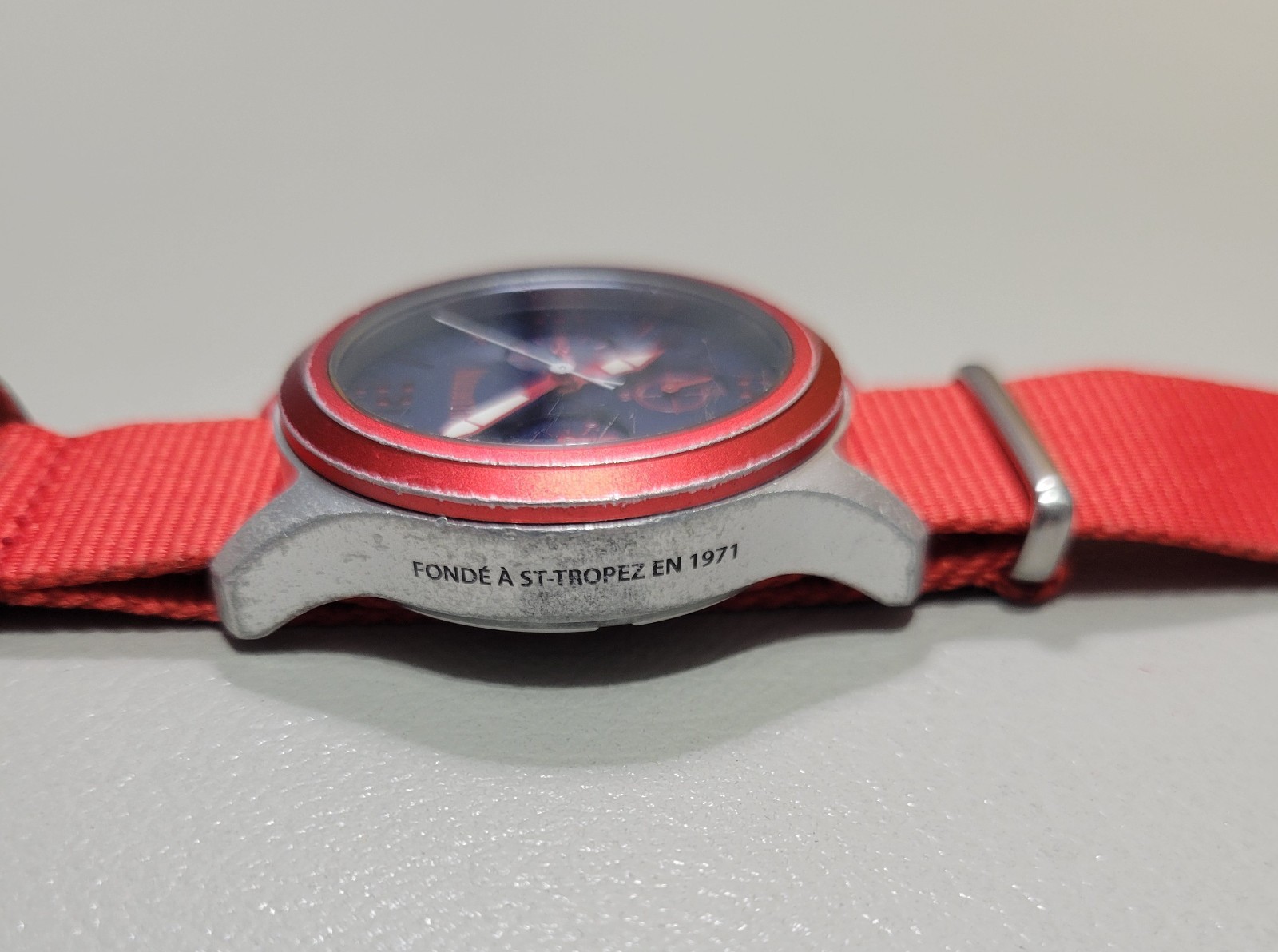 Vilebrequin RED Limited Edition Chronograph Watch New Battery Installed 4/10/26