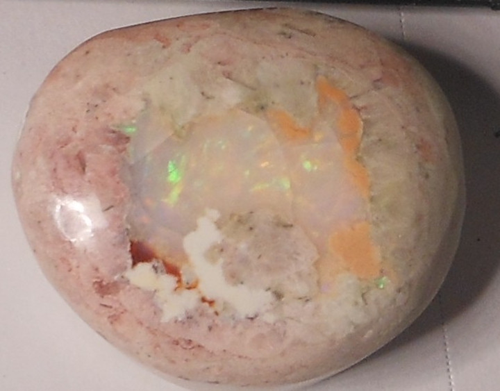 49ct Mexican Fire Opal 25 x 21 x13mm Large Size Freeform Cantera