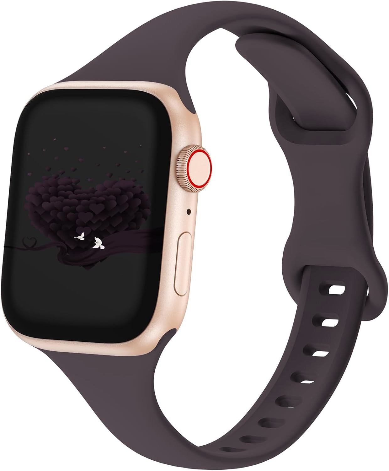 2 for 1 Silicone Sport Band for Apple Watch Series 11, 10, 9, 8, 7, 6, 5 – 1, SE