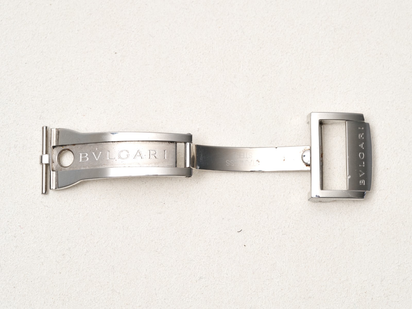 Bvlgari Bulgari 18mm Deployment Buckle Clasp Fold Over Stainless Steel