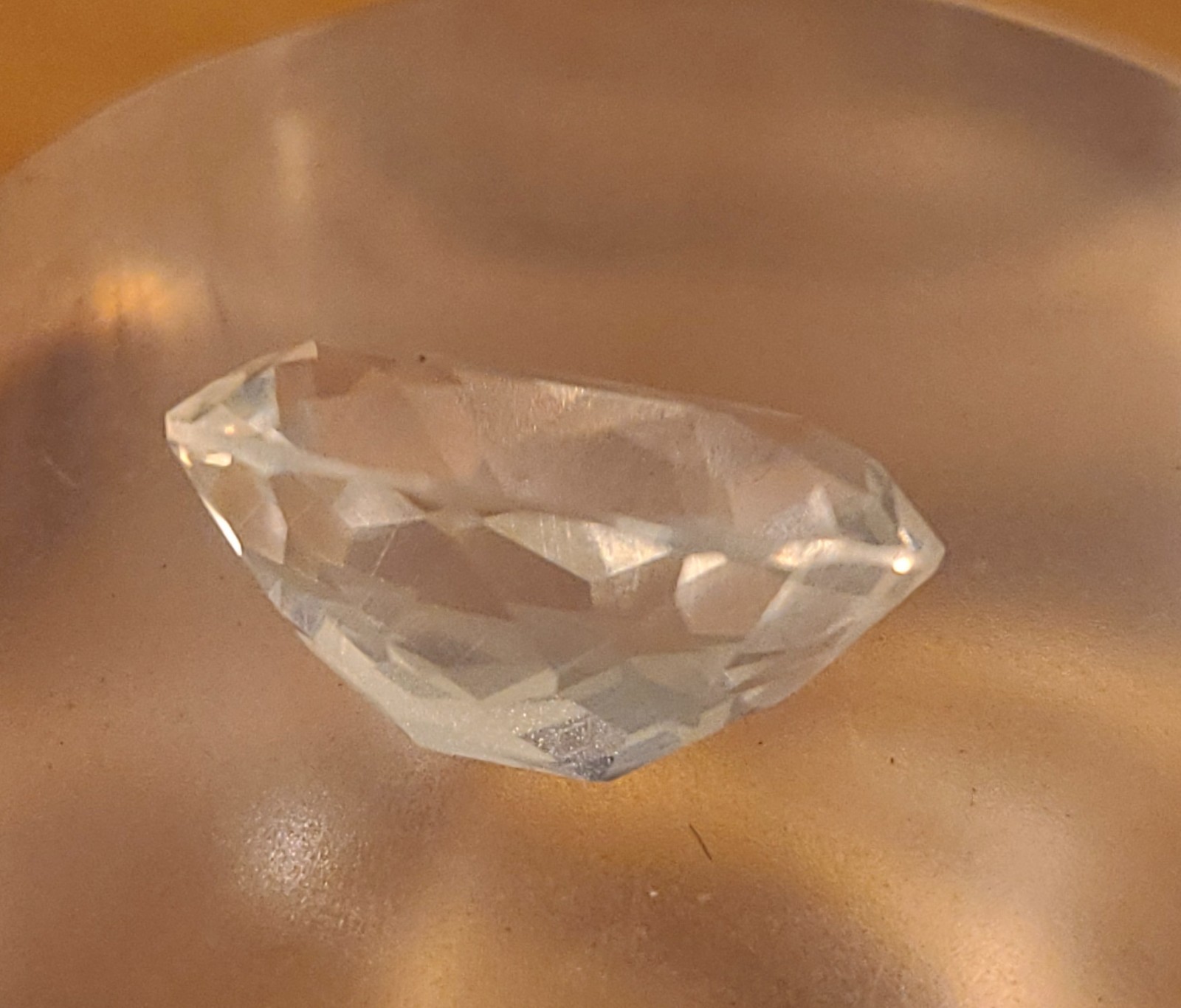 Clear Faceted Mexican Jelly Opal – 5.5 carats – 15.0 x 11.6 mm x 7.4 mm depth
