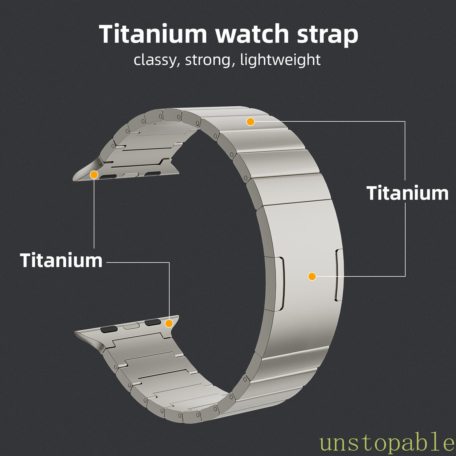 100% Pure Titanium (Not alloy) Watch Band Strap For Apple Watch Ultra 3 2 1 49mm