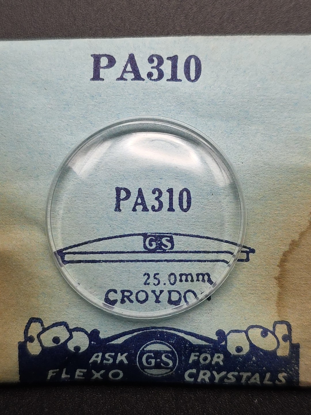 G-S Watch Crystal PA310 25.0mm Croydon