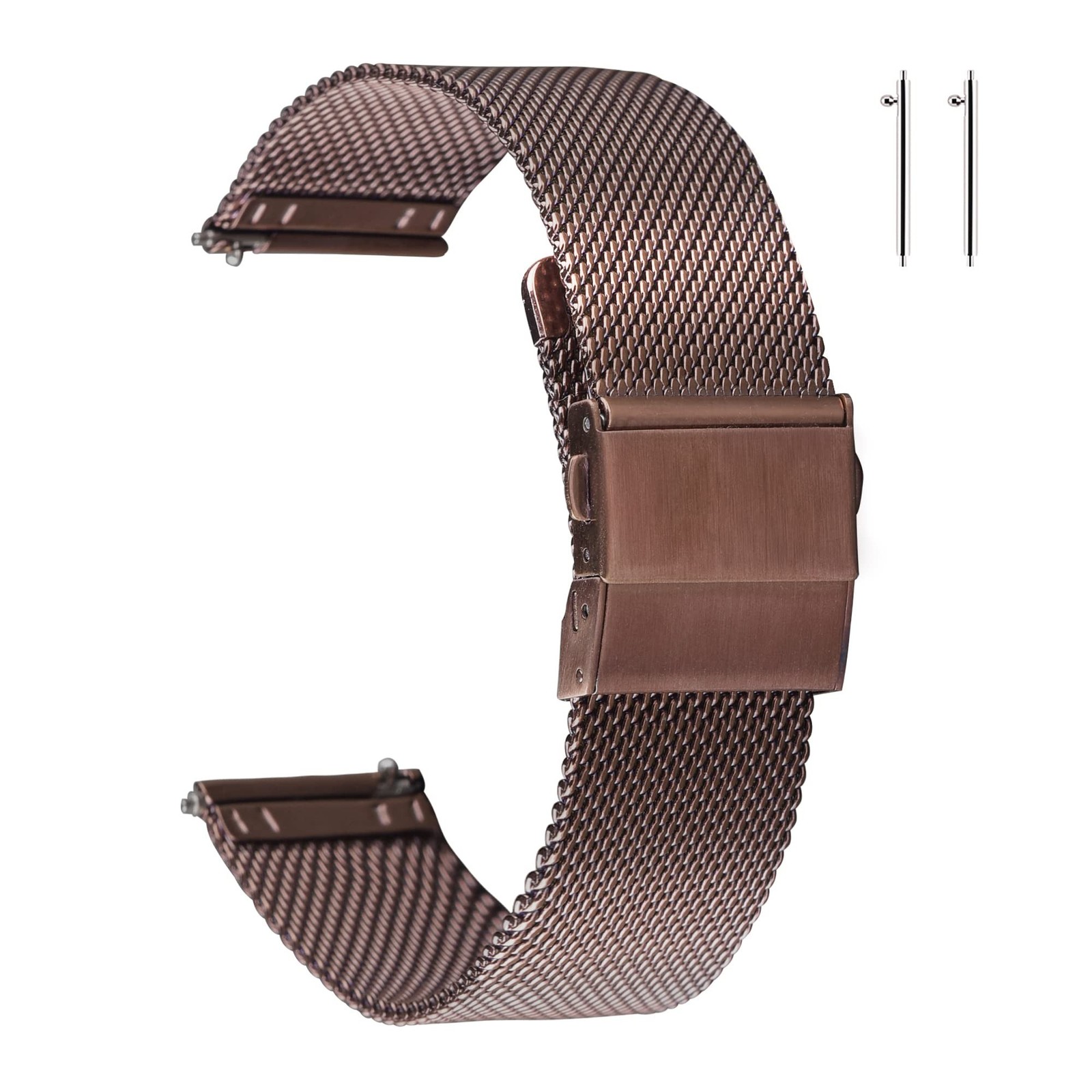 Stainless Steel Mesh Watch Bands for Men Women Quick Release 12-22mm 22mm