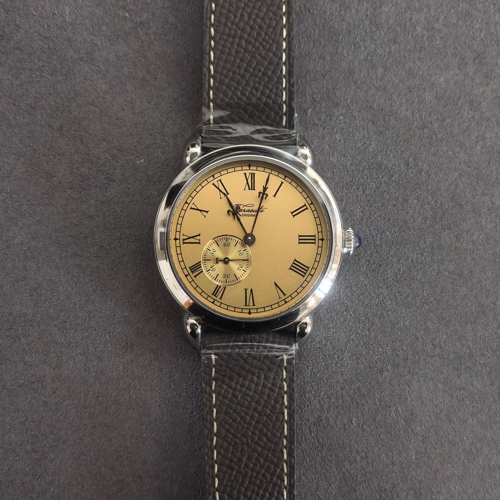 FARASUTE Men Automatic Watch 40mm Mechanical Wristwatch Enamel Dial Micro Rotor