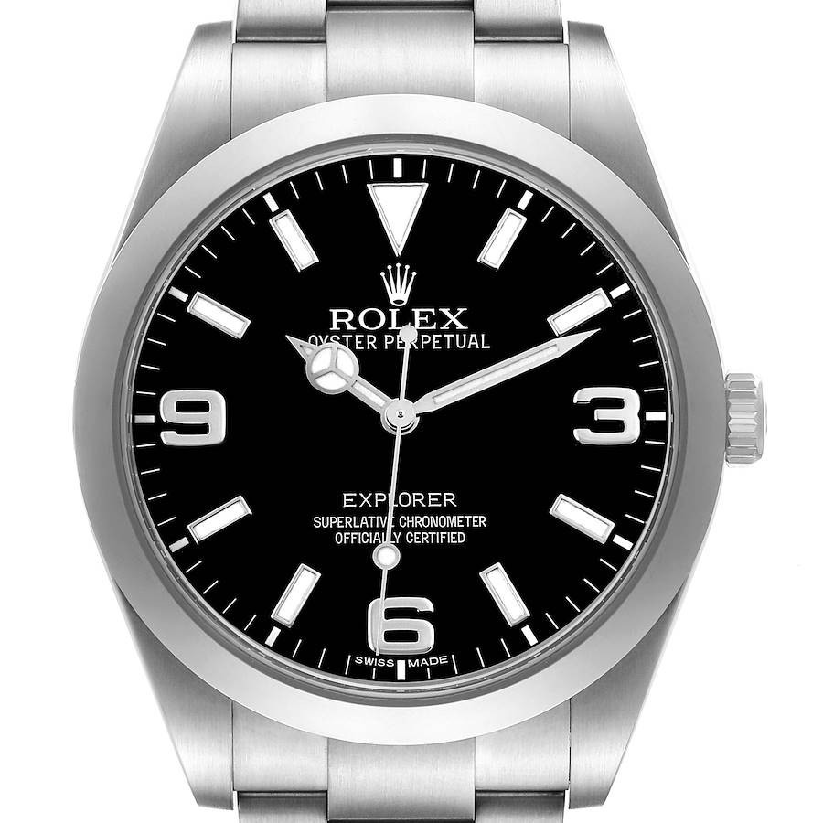 Rolex Explorer 214270 Black Dial Stainless Steel 39mm Oyster Bracelet w/ BOX