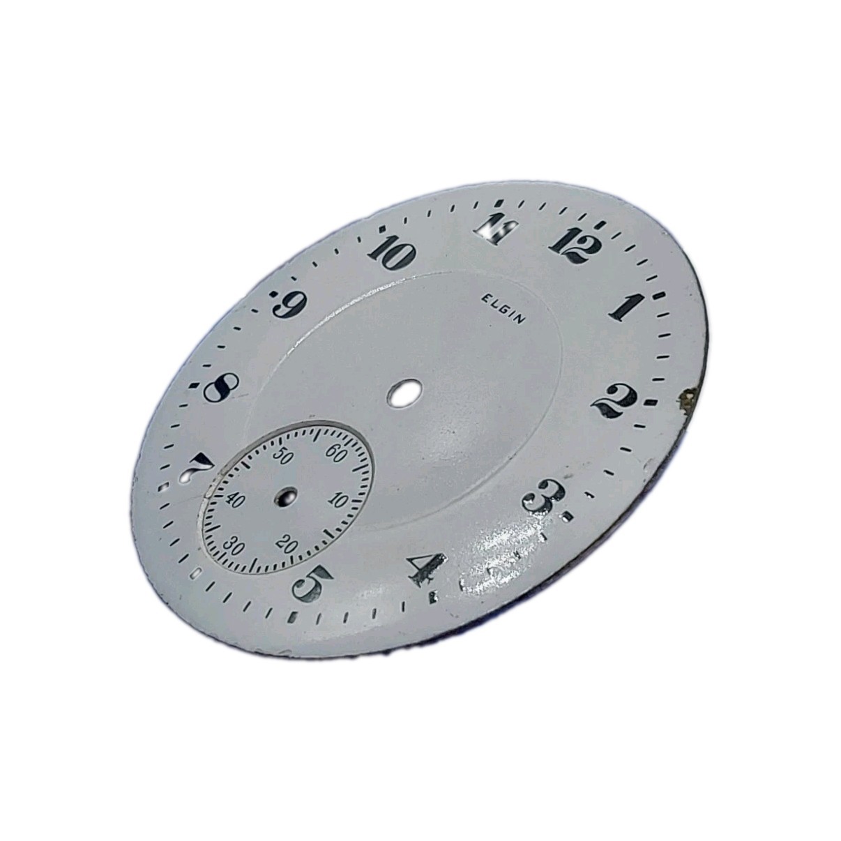 Elgin 291 16s Movement Double Sunk Enamel Dial Pocket Watch Parts 2057