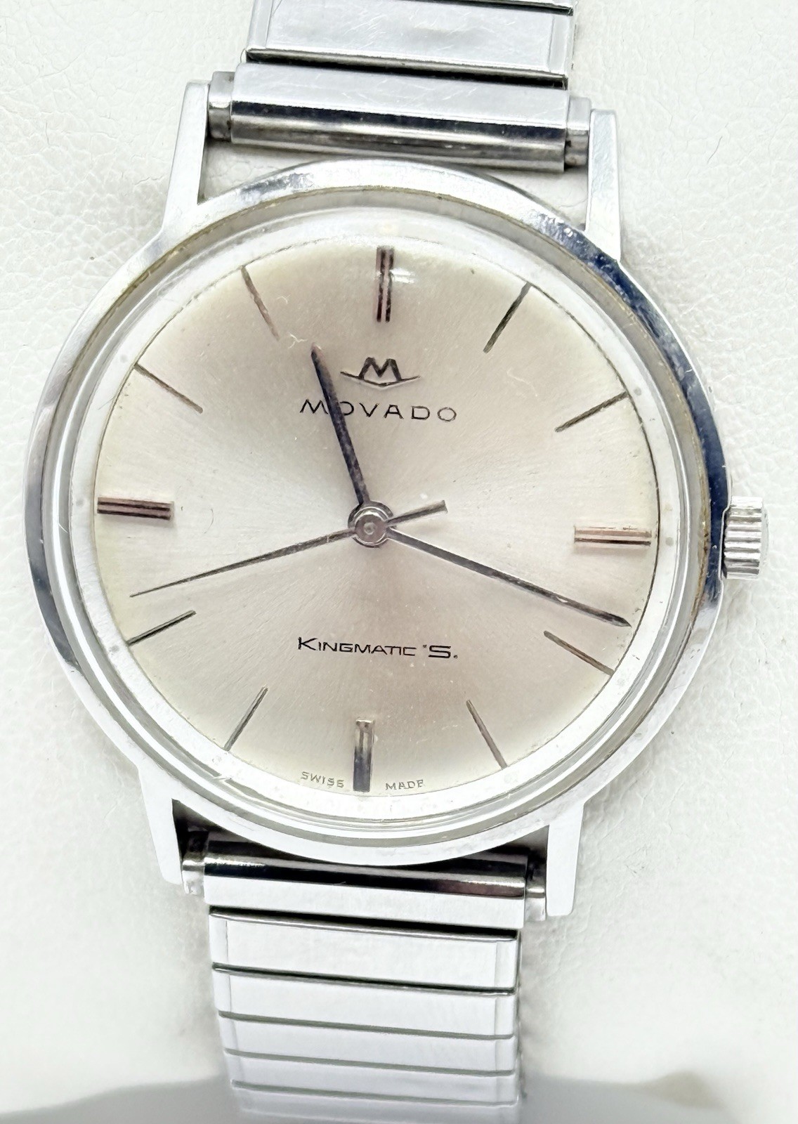 Vintage Movado Kingmatic Sub-Se Men’s Automatic Watch 28 Jewels 34mm