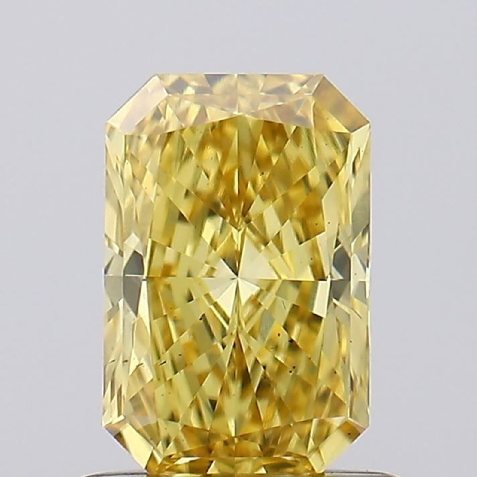 CERTIFIED 4.15 Ct Natural Yellow Diamond Radiant Cut LOOSE VVS1/ 10.7 mm