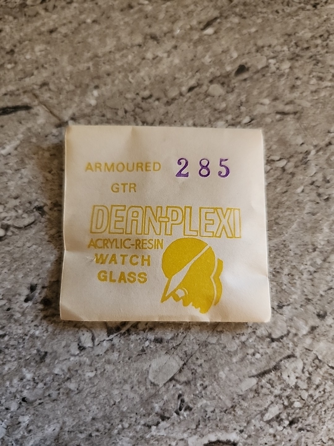 Watch Crystal 285mm Dean Plexi Armoured GTR. Acrylic Resin. New Old Stock.