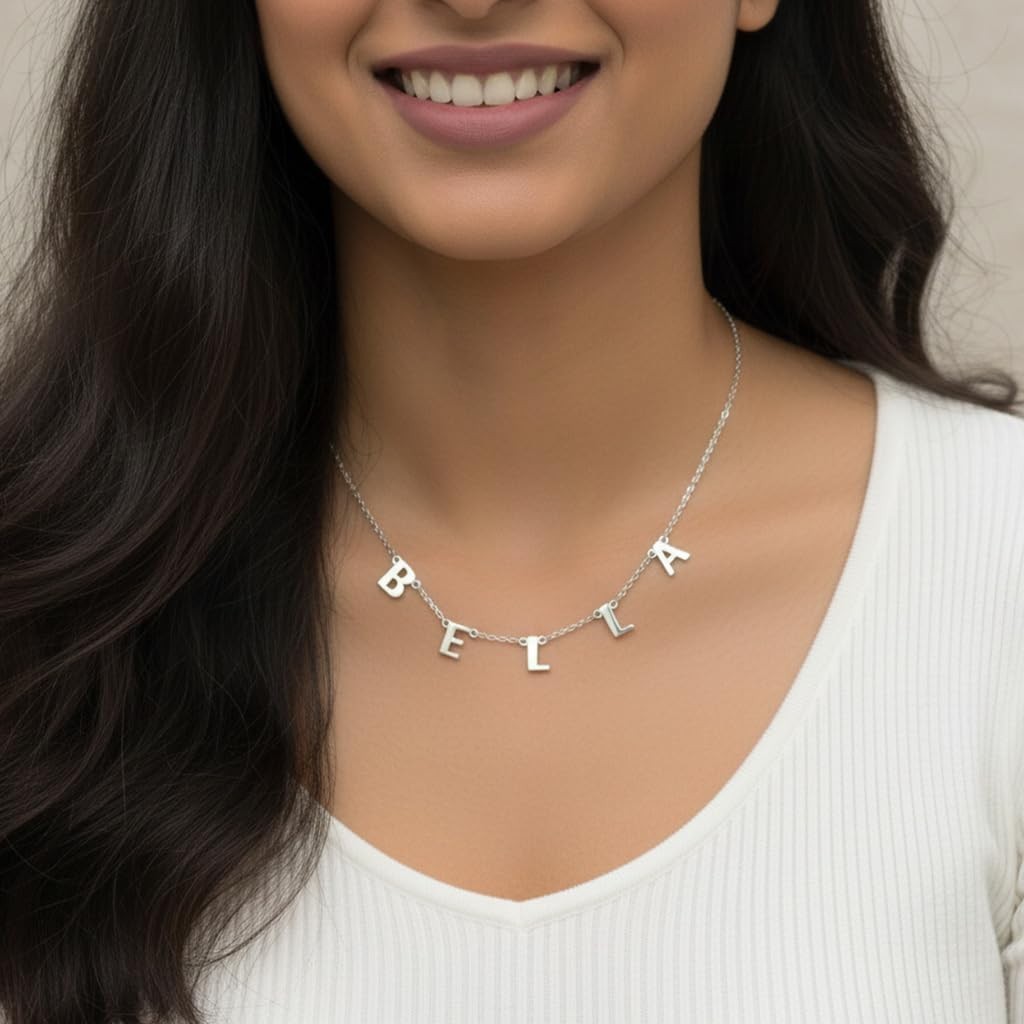 Personalized Name Mother’s Keepshake Gift, Letter Necklace for Women