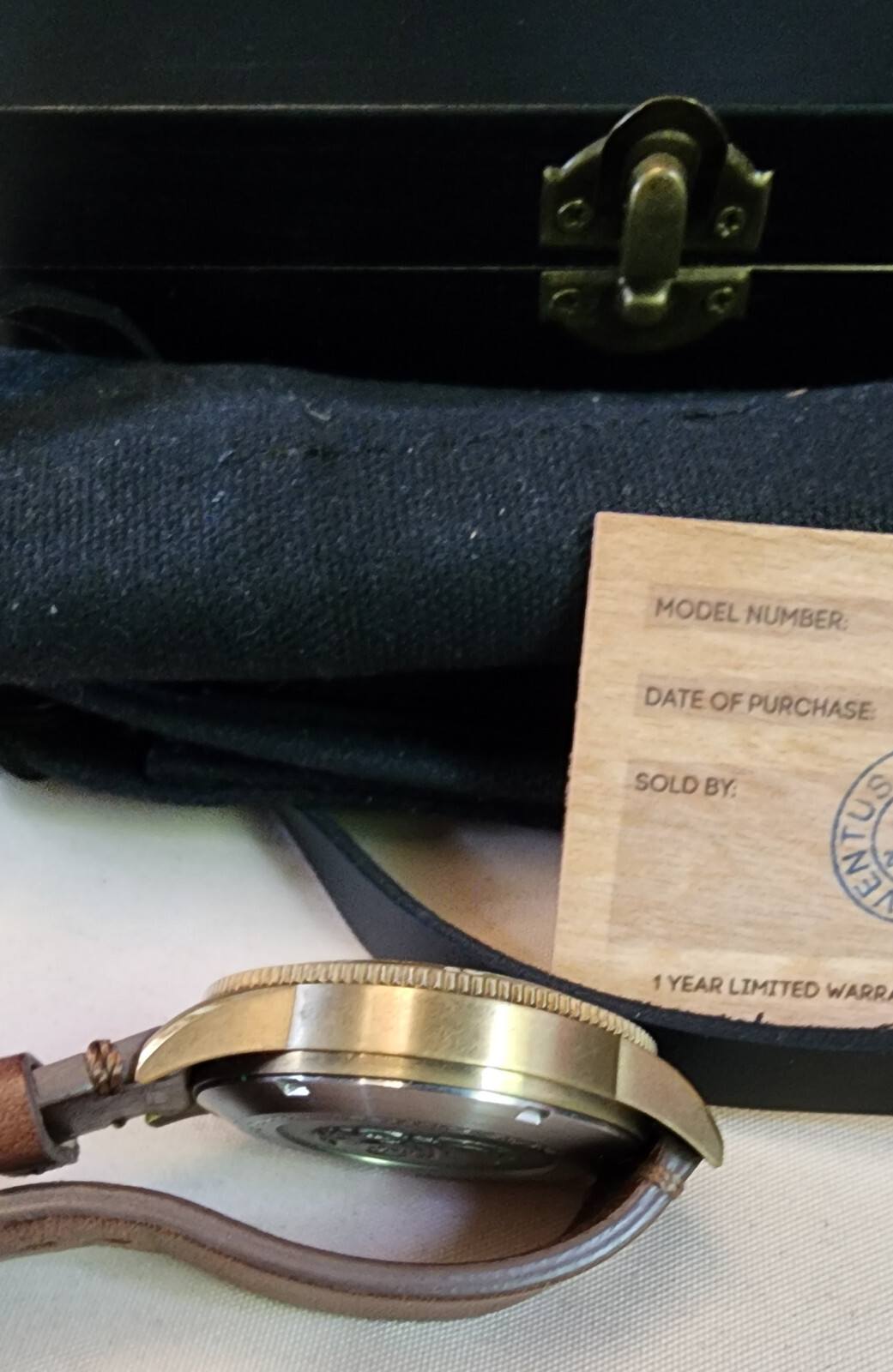 VENTUS Mori M4, Brass, automatic, Blue dial,rare and OOP,full package (Zelos)