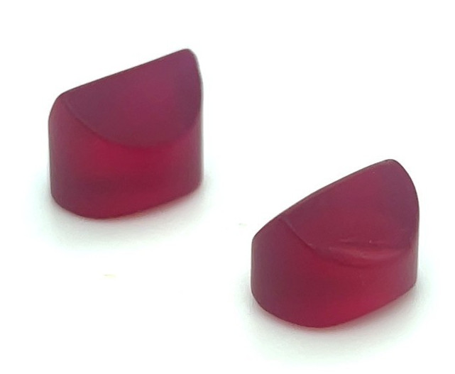 Red Flame Fusion Lab Created Lapidary Rubies 25cts