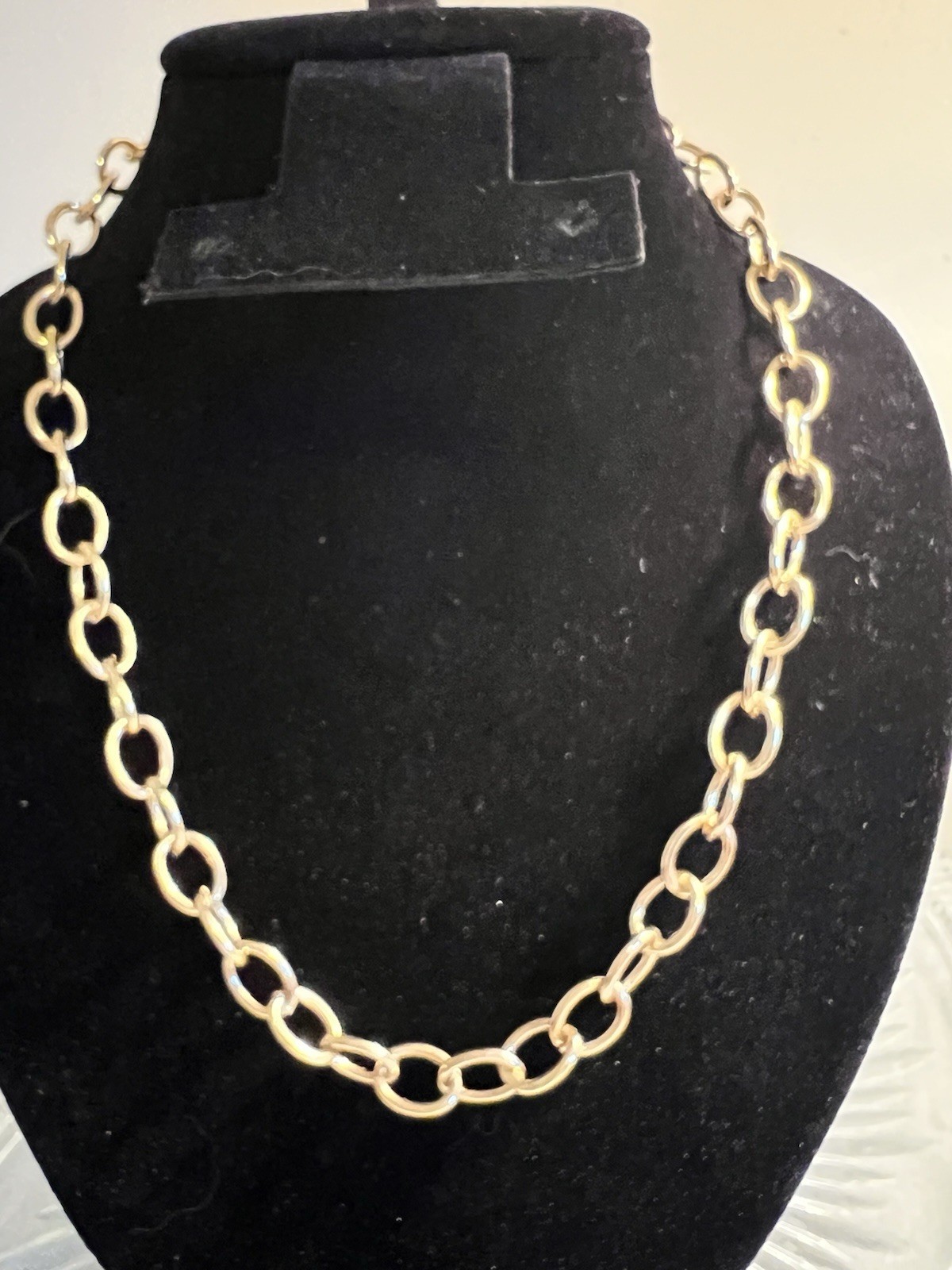 Set Of 3 Gold Tone Necklaces. All 16 In With 2 In Extender