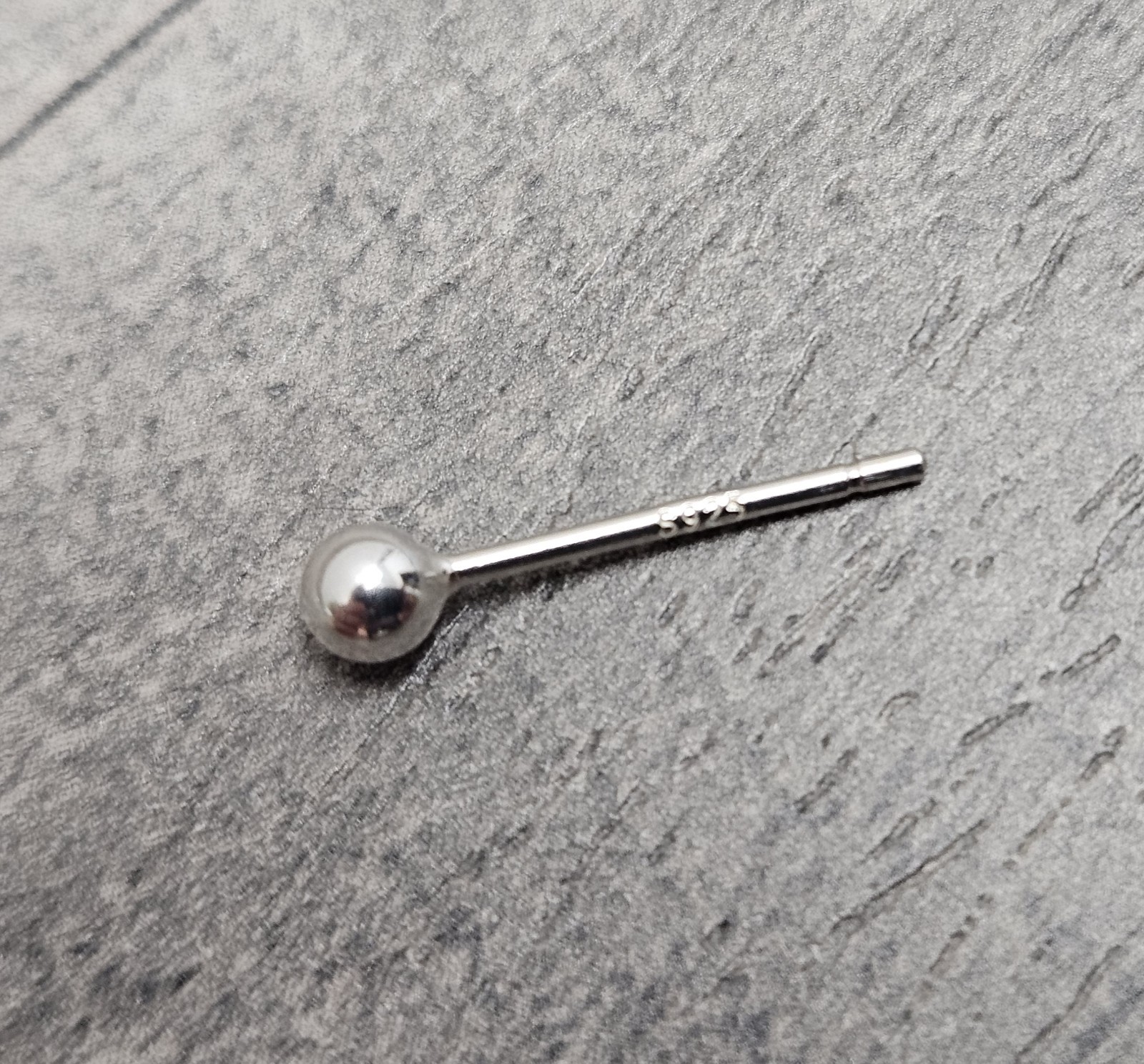 925 STERLING SILVER SMALL BALL EARRINGS POST STUD 1 PAIR 2.0 OR 3.0 mm
