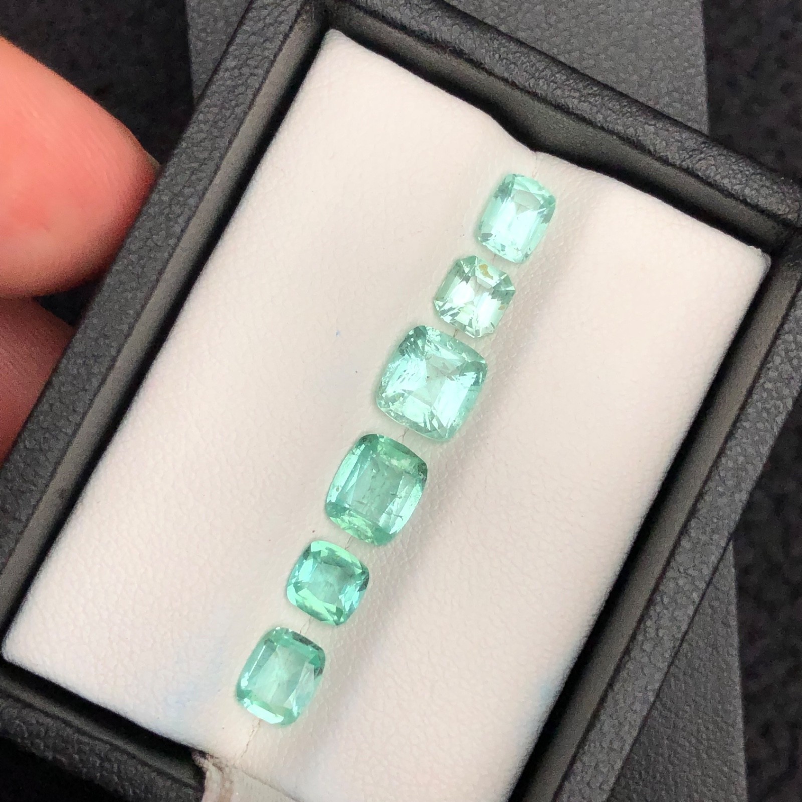 4 Ct Natural Seafoam Tourmaline Lot Mint Green Loose Gemstones for Jewelry
