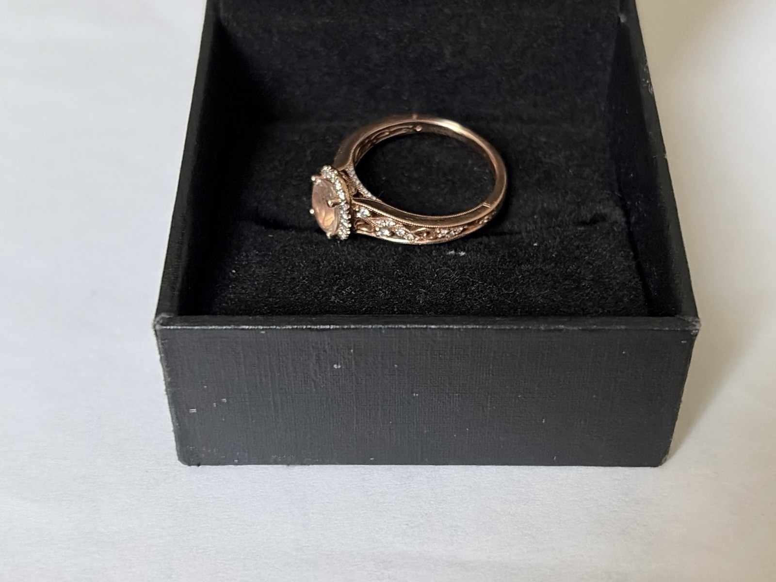 Nail lane bridal ring 14k