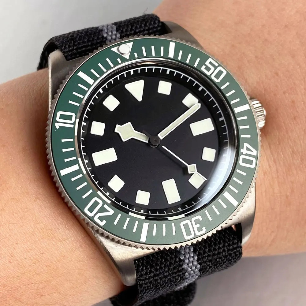 Tandorio 42mm Titanium Tactical Frog Dive Watch NH35/PT5000 Sapphire 20ATM Men