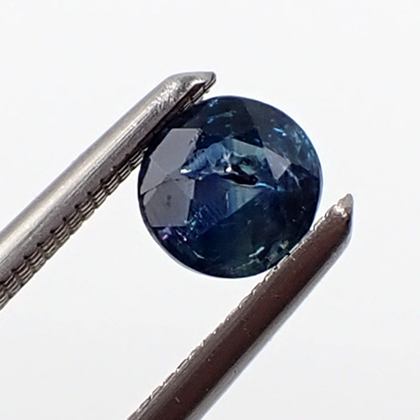 0.38 carat Round 4.10 mm Parti Blue Natural Australian Sapphire Gemstone