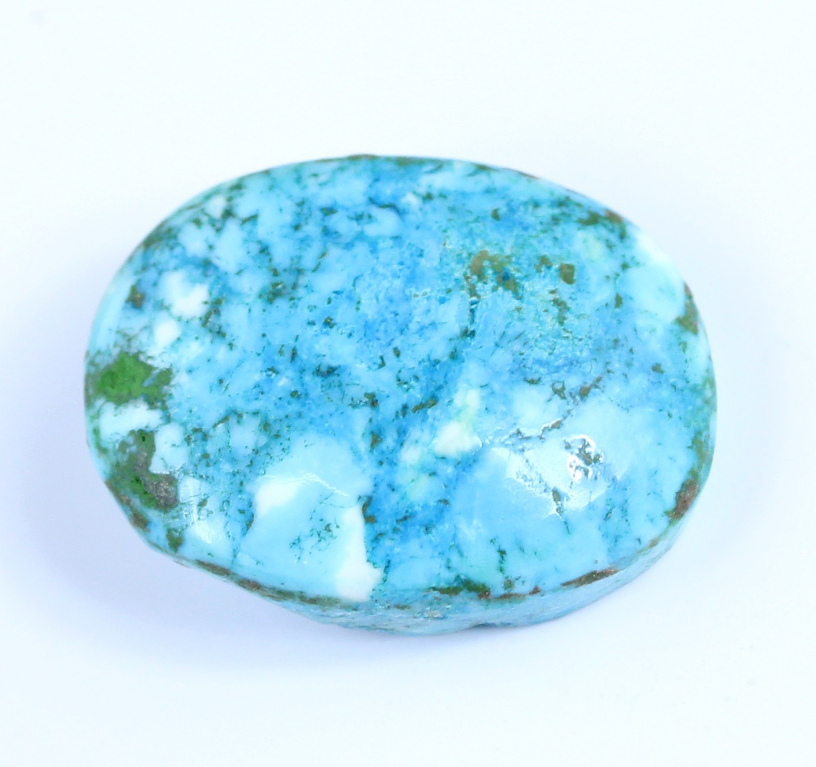 21.25 Ct Oval Shape Arizona Blue Turquoise Natural Gemstone Certified T9267