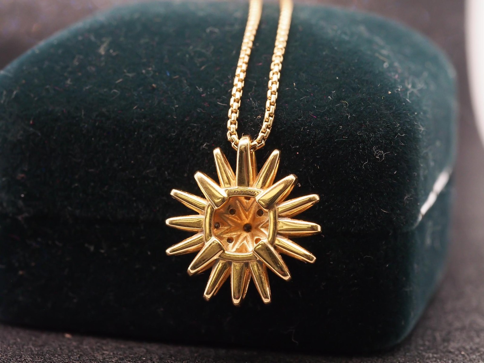 Estate David Yurman Starburst Pendant Necklace 20mm – VHK#948A