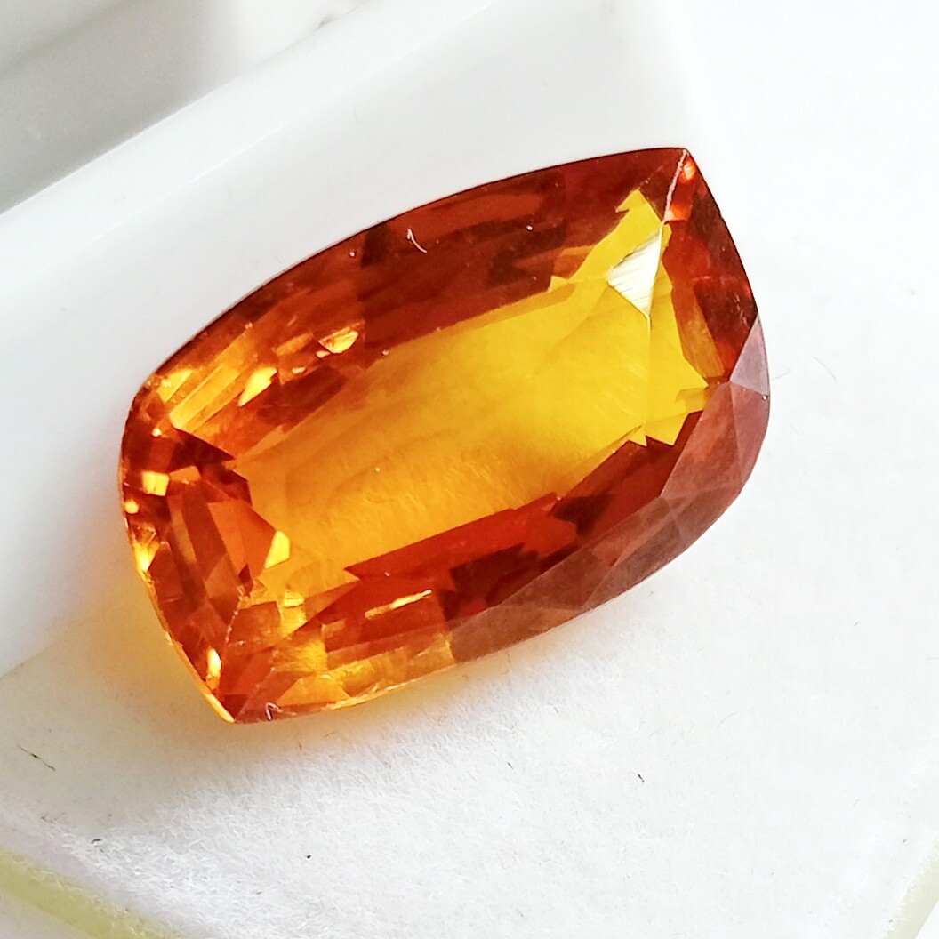 Fancy Cut Painite 12+ Ct Natural Mogok Orange Yellow Certified Loose Gemstone