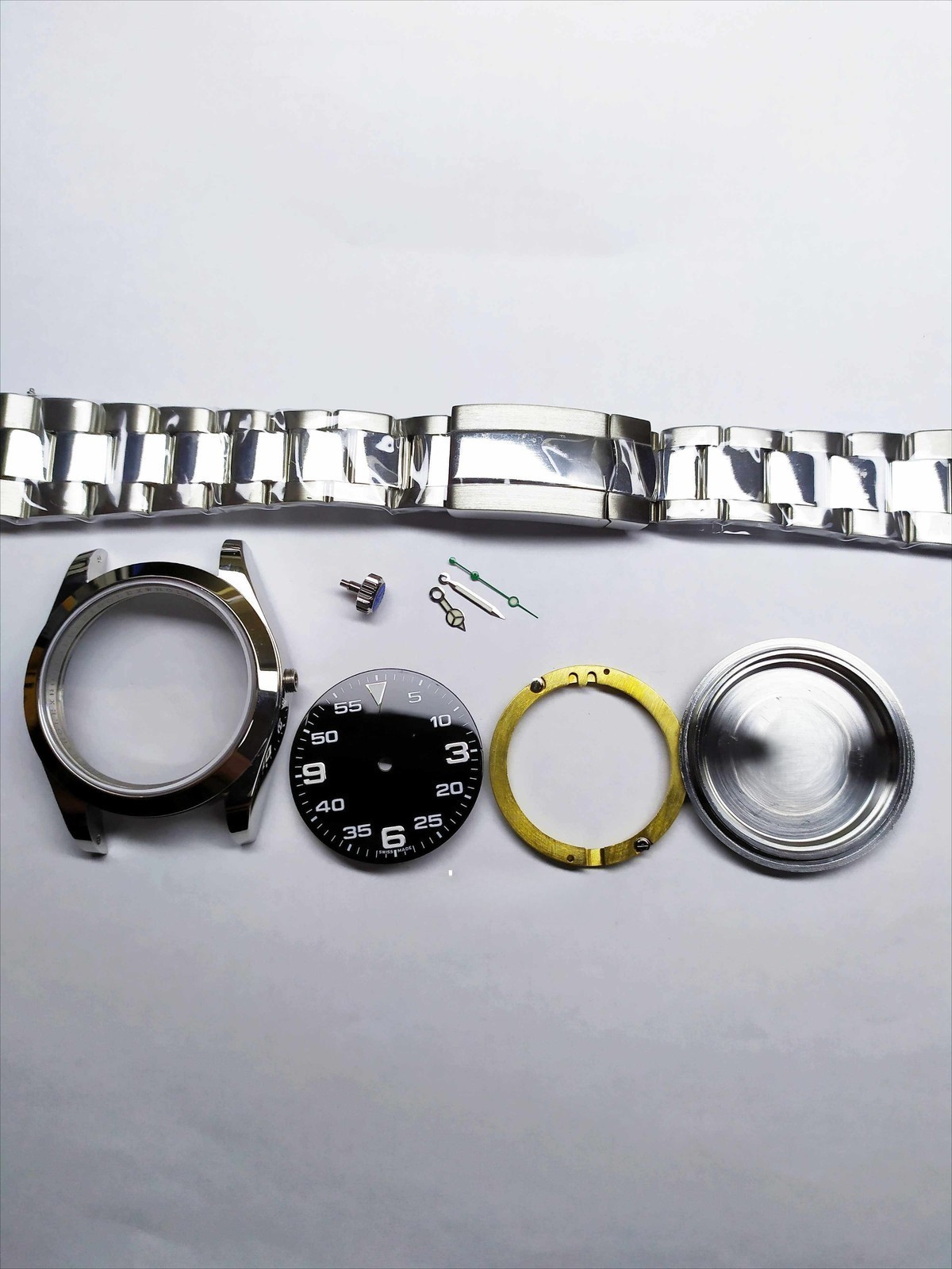 40mm Stainless Steel Watch Case With Band Kit for R A-King 2824 3230